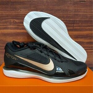 Women's Size 8 Nike Air Zoom Vapor Pro Clay Court Black Tennis Shoes CZ0221-008